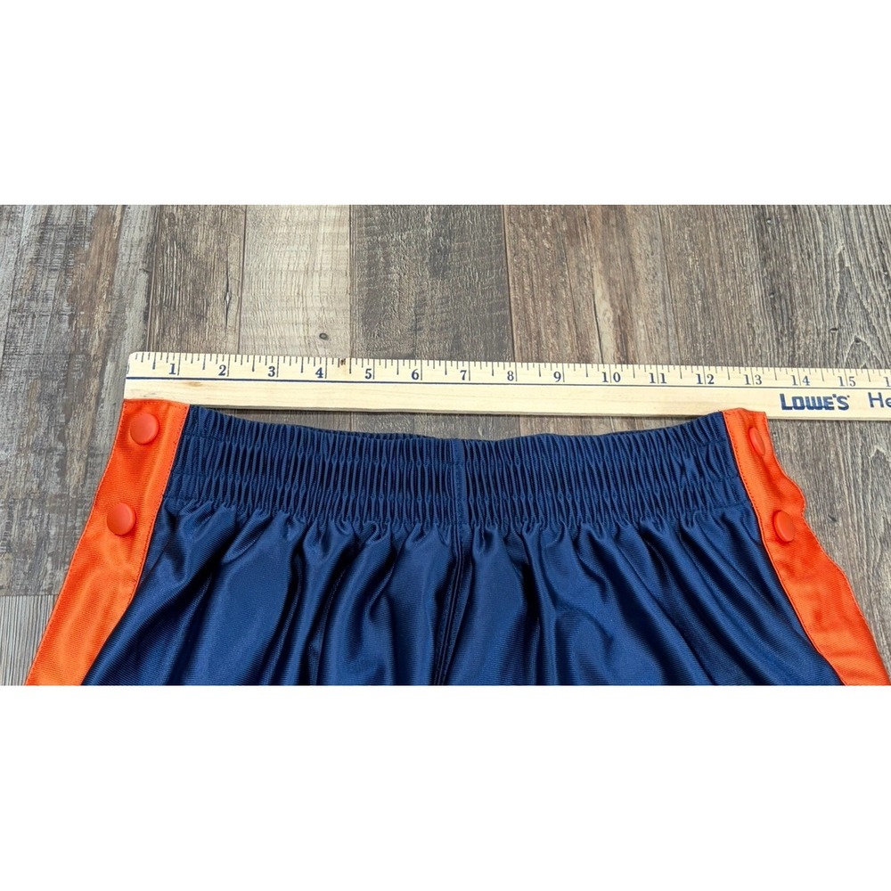 Vintage Nike Mens Dazzle Pants Tearaway Breakaway Snap Basketball Blue Orange M - Picture 6 of 6